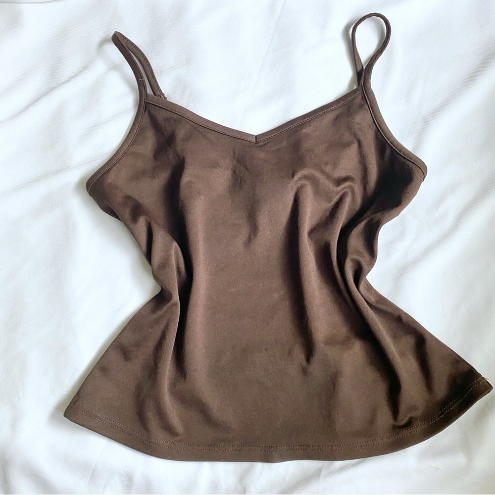 INC International Concepts Petite brown cami crop top S